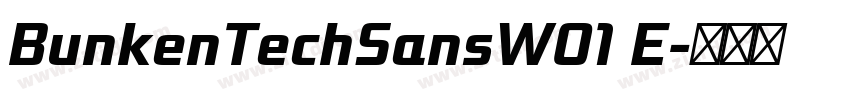 BunkenTechSansW01 E字体转换
